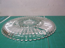 12.5" Round Horsderve Plate Relish, Olive Divider Glass