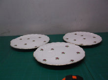 Set Of 3 8 1/4" Rose Motif Scalloped Shell Shaped Tea Plates Japan