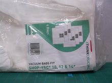 6 Crucial 10-12-14 Gal Bags Fit Shop-Vac? Vacuum- Paper Bags-