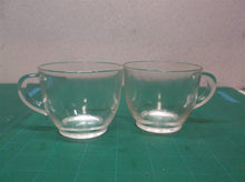2 Federal Glass Pressed Clear Snack Punch Cup Vintage Glassware