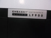 Black Waste Bin Embassy Elite lf900 Auto Feed Microcut Paper Shredder