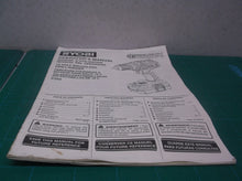 Ryobi One Plus 18V Brushless Hammer Drill - P252 (OPERATOR'S Manual Only)