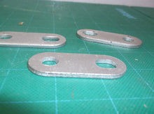 Lot Of 3 Oval Mounting Brackets With One Elongated Hole 60mm x 25mm x 3mm