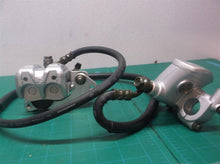 2 Piston Caliper Pads Brake Line ~42" & Master Cylinder For ATV Dirt Bike Motorcycle