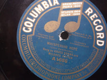 Grace Kerns & Herb Stuartâ€š 78 rpm Columbia 729-D: Somewhere a Voice is Calling