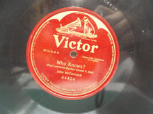 78 rpm Vinyl Victor Mother Machree by John Me Cormack one sided 64181