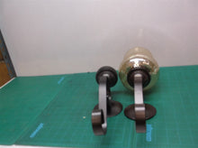 Lot of 2 wall mount candle holders with 1 globe