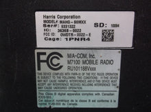 Harris Mobile radio MAHG-S8MXX pulled due to county retro fit