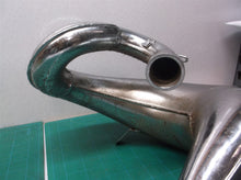 silver curved muffler For Chinese ATV Dirt Bike Go Kart Motorcycle