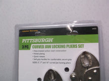 Pittsburgh 3 piece Locking Pliers Set - Curved Jaw Locking Pliers Set, 3 Pc.