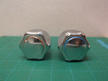 Hot and Cold chrome faucet handles-chrome with blue/red water indicator