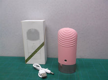 sonic facial cleansing brush silicone rechargeable pink