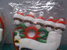 2 Comical Christmas 2020 Ornaments Black Skin w Toilet Paper Family Name Tree