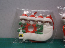 2 Comical Christmas 2020 Ornaments Black Skin w Toilet Paper Family Name Tree