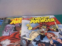 LOT OF 5- The Twilight Avenger Comic Book- Burcham, Elite Comics 1986