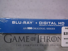 Game of Thrones: Season 3 (Blu-ray/DVD 2014 7-Disc Set, Digital) NEW