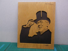 Woodrow Wilson 8x10 cnc wood art MR1