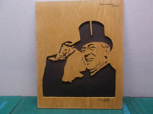 Woodrow Wilson 8x10 cnc wood art MR1
