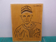 Vince DiMaggio 8x10 cnc darker wood art MR1