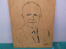 Dwight D. Eisenhower 8x10 cnc wood art MR1