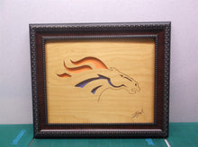 Denver Broncos 10x12 Framed cnc wood art MR1