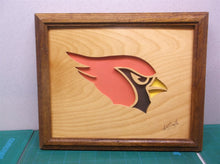 Cardinals 10x12 Framed cnc wood art MR1