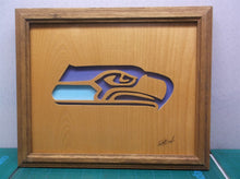 Seahawks 10x12 Framed cnc wood art MR1