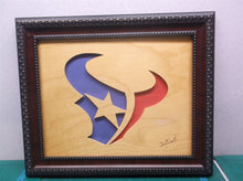 Houston Texans 10x12 Framed cnc wood art MR1