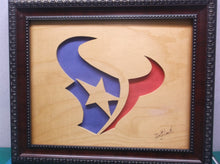 Houston Texans 10x12 Framed cnc wood art MR1