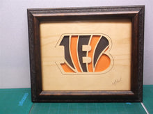 Cincinnati Bengals 10x12 Framed cnc wood art MR1