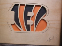 Cincinnati Bengals 10x12 Framed cnc wood art MR1