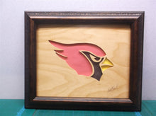 Cardinals 10x12 Framed cnc wood art MR1
