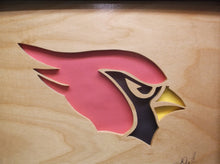 Cardinals 10x12 Framed cnc wood art MR1