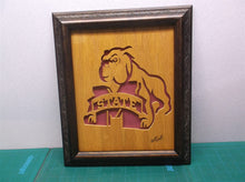 Mississippi state bulldog 10x12 Framed cnc wood art MR1