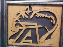Atlanta knights 10x12 Framed cnc wood art MR1