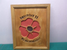 November 11 Remembrance 10x12 Framed cnc wood art MR1