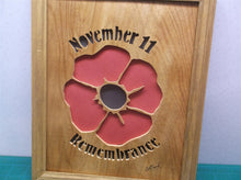 November 11 Remembrance 10x12 Framed cnc wood art MR1