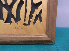 Joe DiMaggio 12.5x15.5 Framed cnc wood art MR1