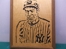 Joe DiMaggio 12.5x15.5 Framed cnc wood art MR1