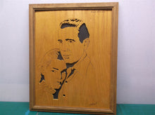Bogie & Bacall 12.5x15.5 Framed cnc wood art MR1