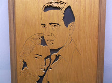 Bogie & Bacall 12.5x15.5 Framed cnc wood art MR1