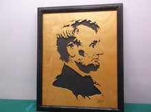 Abraham Lincoln 12x15 Framed cnc wood art MR1
