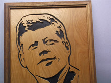 President Kennedy 14x11 cnc wood art MR1