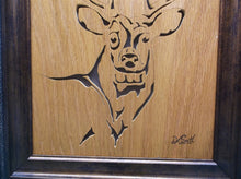Deer 10.5x12.5 Framed cnc wood art MR1