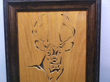 Deer 10.5x12.5 Framed cnc wood art MR1