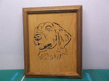 Golden Retriever 9.5x11.5 Framed cnc wood art MR1