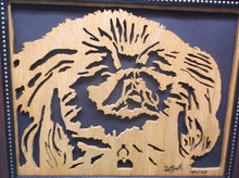 Maltese 12.5x10.5 Framed cnc wood art MR1