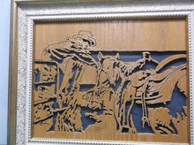 Ranch hand 11x13 Framed cnc wood art MR1