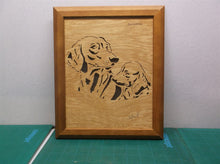 Dachshund 9.5x11.5 Framed cnc wood art MR1