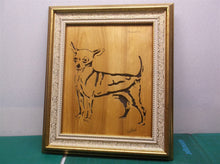 Chihuahua 11x13 Framed cnc wood art MR1